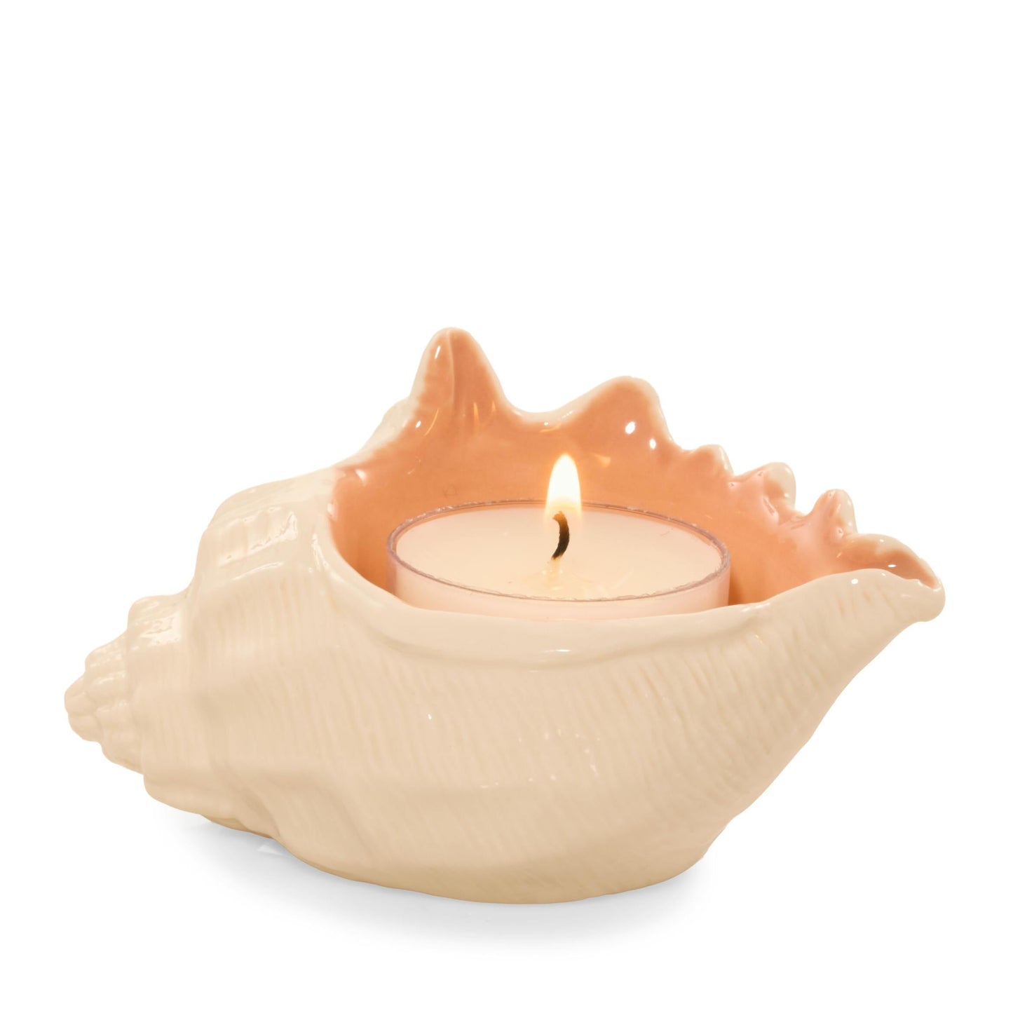 Seashell Tea Light Candle Holder (S3LN8)
