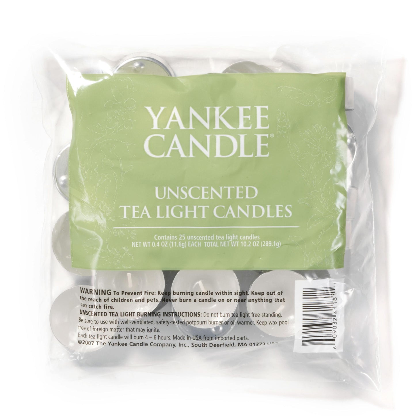 Unscented Tea Light Candles (S3KHS)