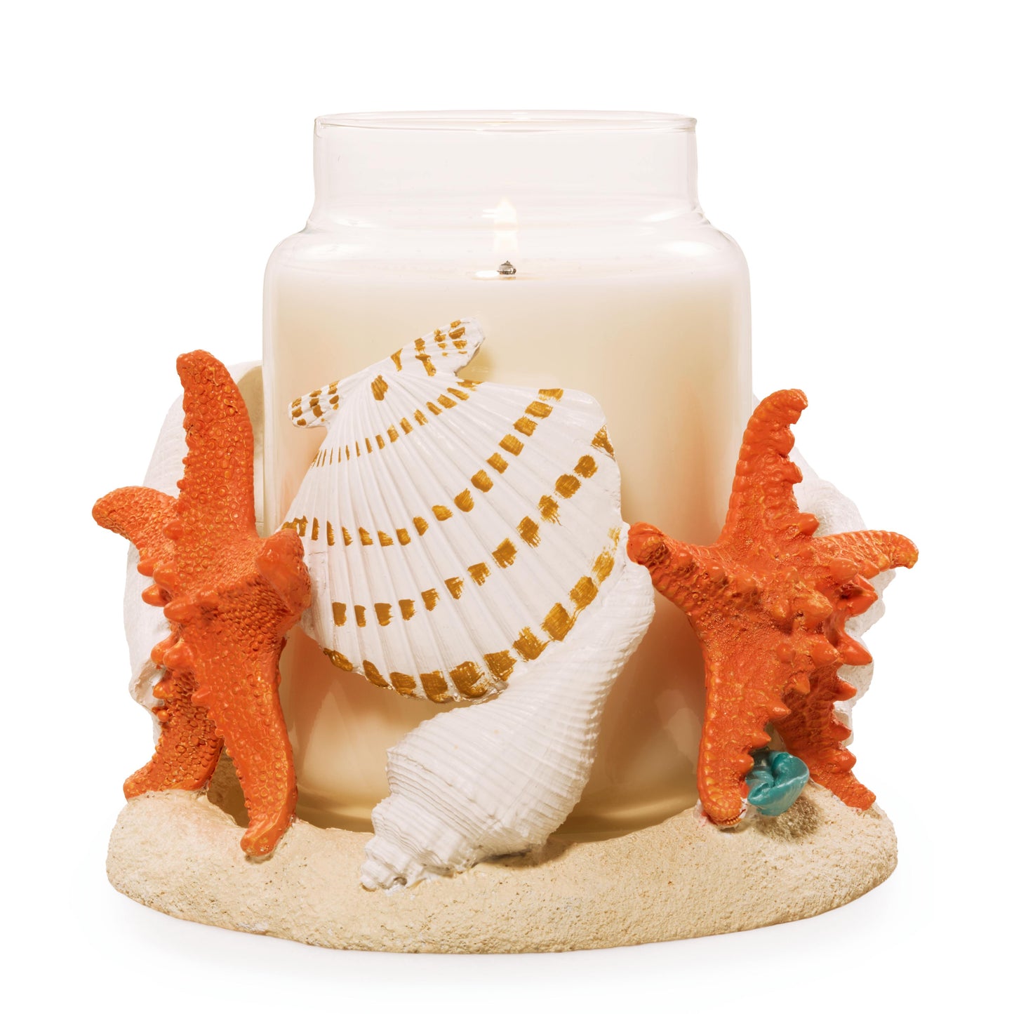 Seashell Jar Candle Holder (S3TL4)