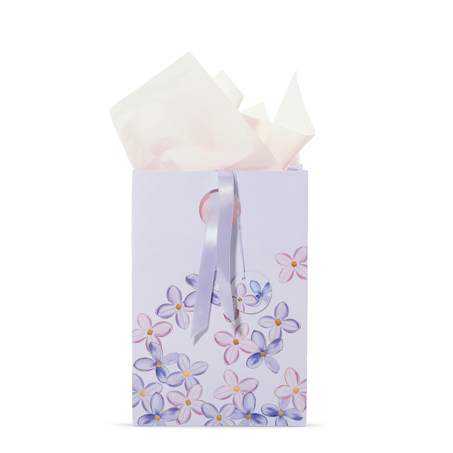 Purple Lilac Floral Gift Bag (S3AWE)