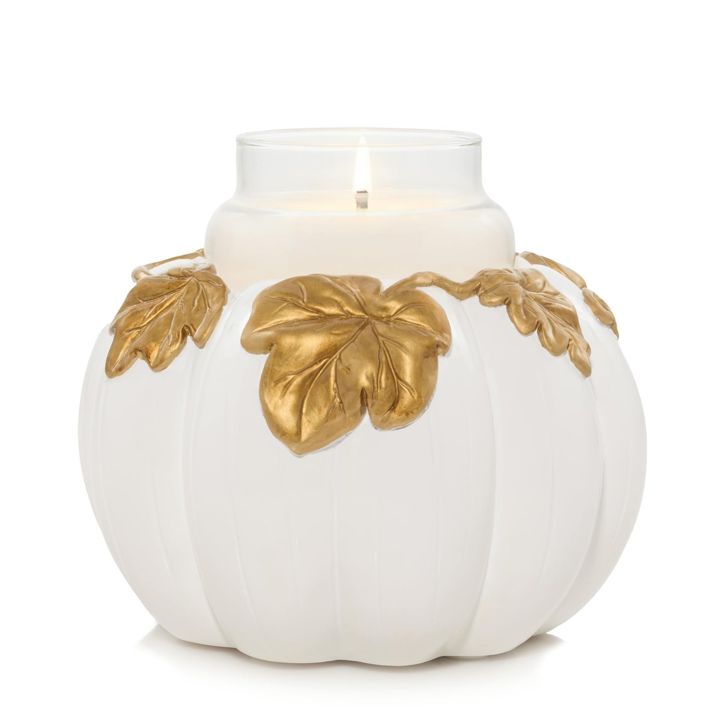 White Pumpkin Resin Holder (S36CW)